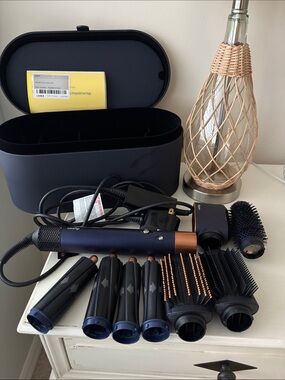 Dyson Airwrap Blue & Gold